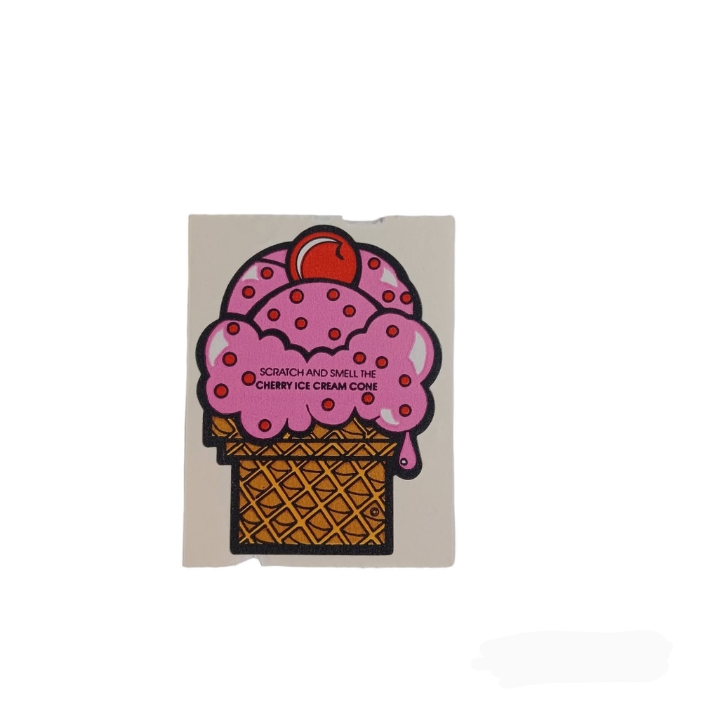 Vintage Mello Smello Ice Cream Cone Sticker -80s -Unused -Single Sticker